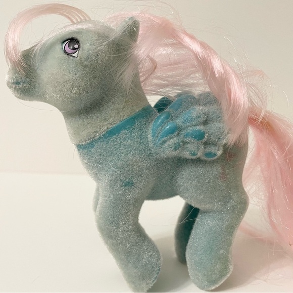 Vintage My Little Pony Flocked Wind Whistler Pegasus G1 Hasbro - Picture 2 of 13